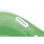 Zelené nafukovacie kreslo s operadlom